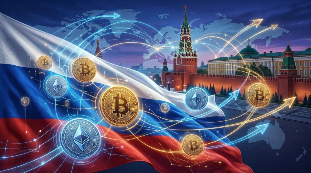 Russie Adopte Loi Majeure sur Crypto et Commerce Transfrontalier