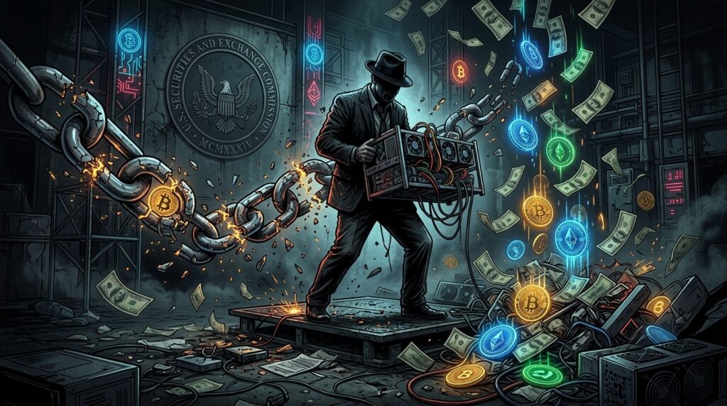 SEC Poursuit Mining Automatic Pour Fraude Crypto de 22 Millions