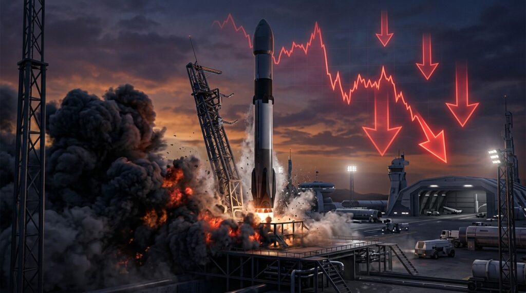 SpaceX Action Plonge Après Échec Lancement Starship
