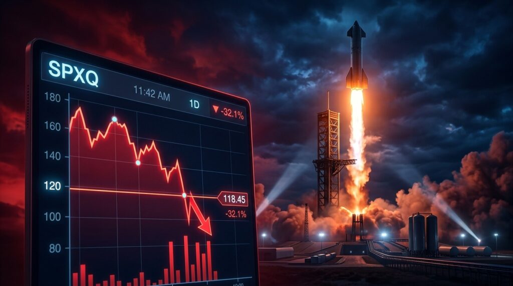 SpaceX Chute Sous 120 Dollars Avant Tesla et Starship