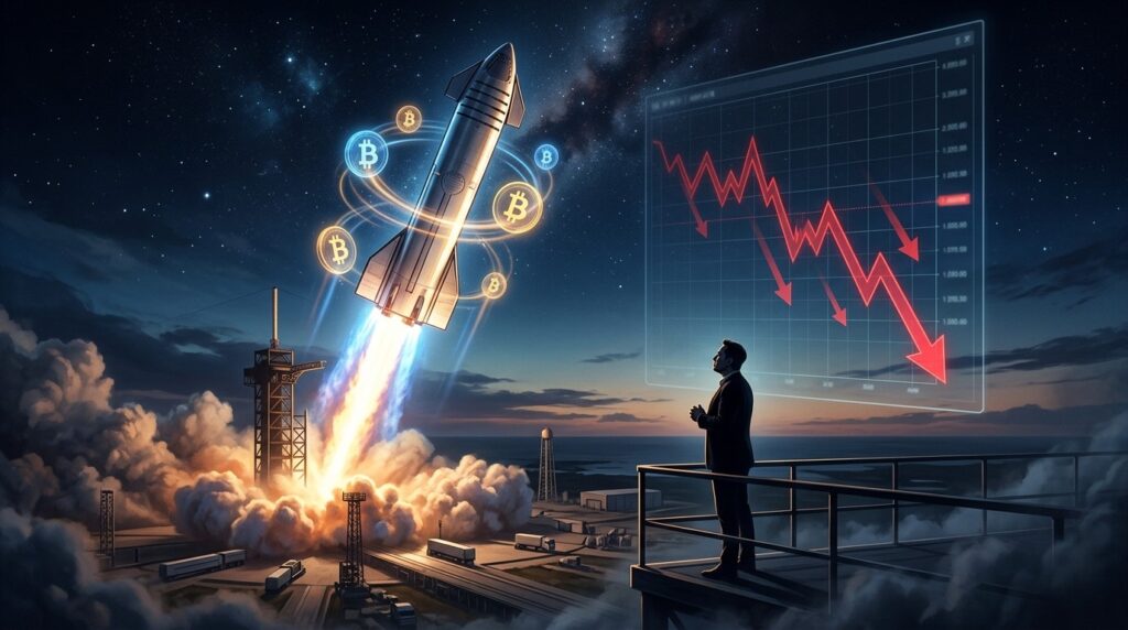 SpaceX Déplace Bitcoin : SPCX Chute de 25% Malgré Nasdaq-100