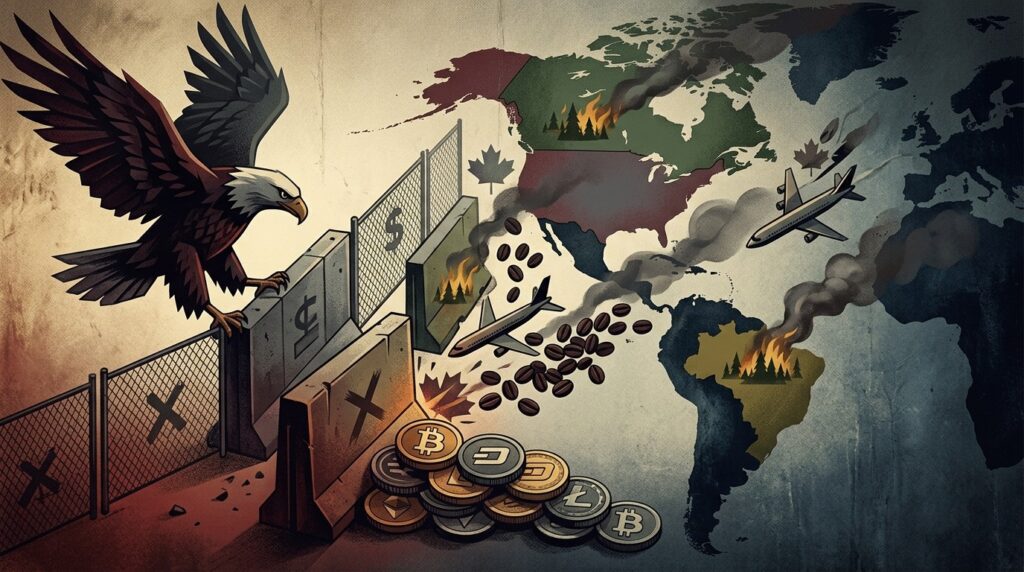 Trump Tarifs Brésil Canada : Choc Économique et Crypto