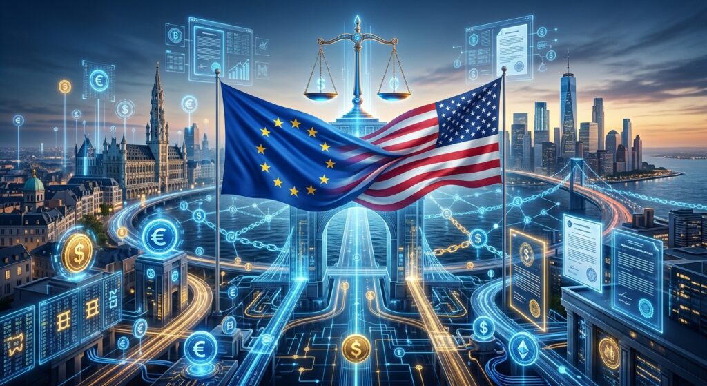 UE Révise MiCA Après le GENIUS Act US sur les Stablecoins