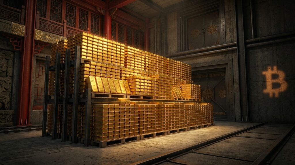 Chine Accumule 60 Tonnes Dor Ignore Bitcoin