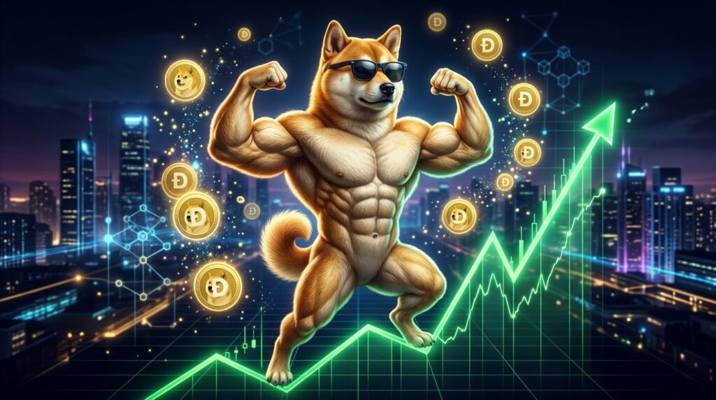 Dogecoin Gagne 23 % Cette Semaine Maxi Doge En Profite