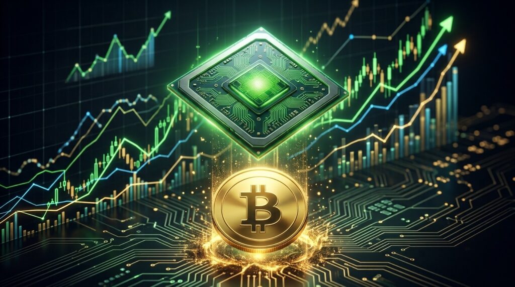Nvidia Bondit 7% Et Bitcoin Monte