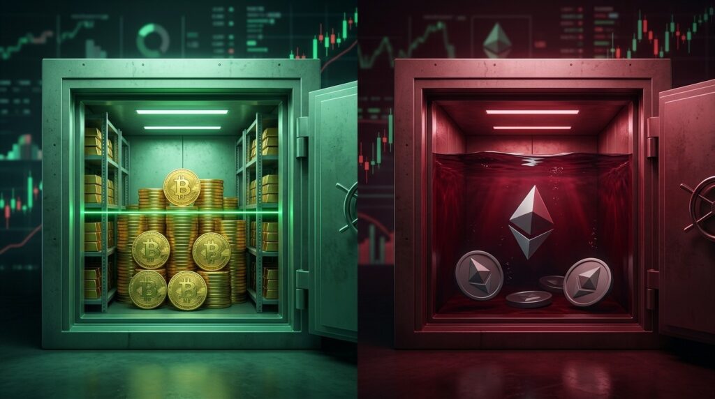 Strategy En Vert Bitmine En Rouge Écart Trésoreries