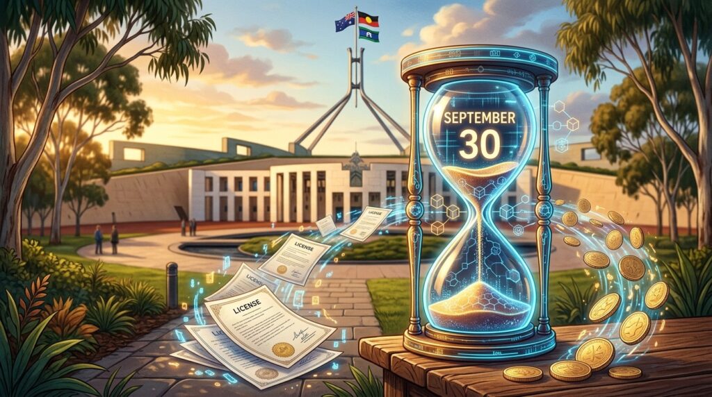 Australie Fixe Au 30 Septembre La Licence Des Firmes Crypto