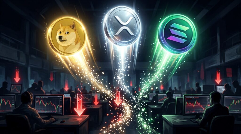 Dogecoin XRP Solana Mènent Le Rebond Des Altcoins
