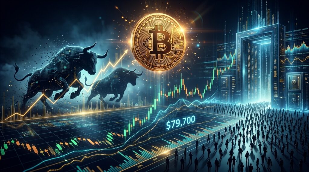 Bitcoin Bloqué À 79700 Dollars Blackrock Seul Acheteur