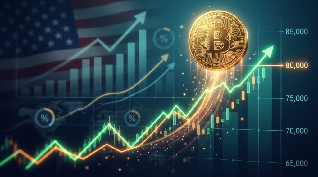 Bitcoin Reprend 80 000 Dollars Après PIBWriting the French blog article Américain Solide