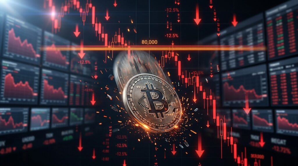 Bitcoin Sous 80 000 Dollars : Marchés Sous Tension