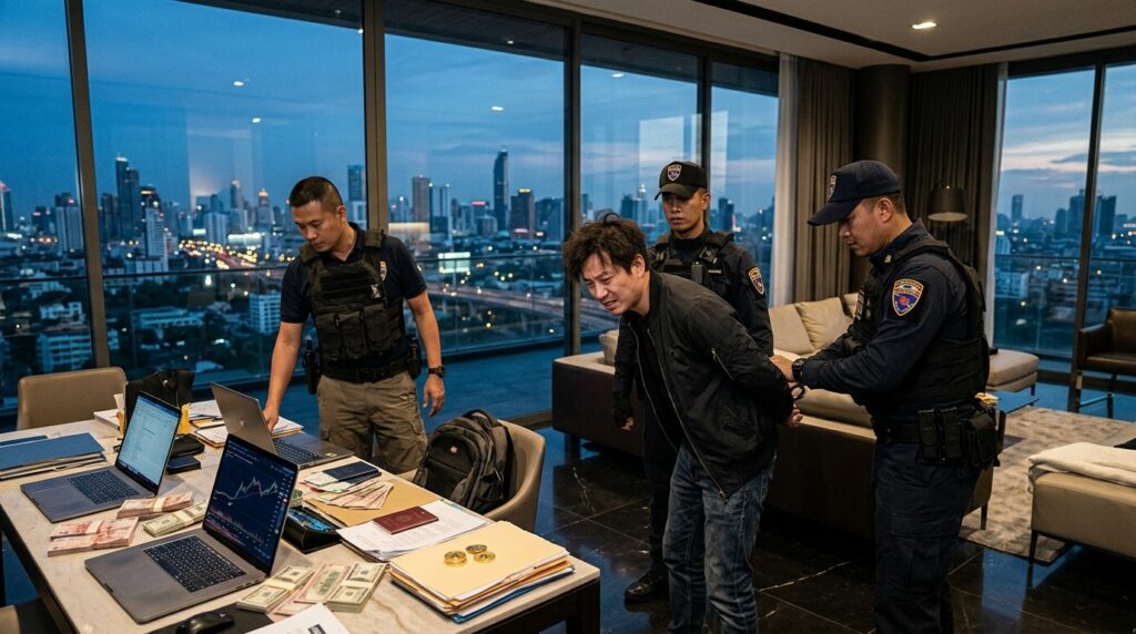 Thaïlande Arrête Suspect Chinois Blanchiment Crypto 500M Yuan